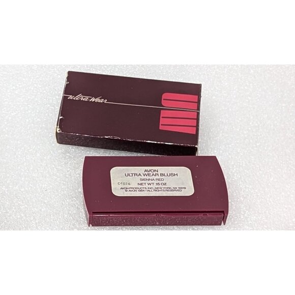Avon UltraWear Brush-On Blush Sienna Red .15 Oz Vintage Makeup - Picture 3 of 3